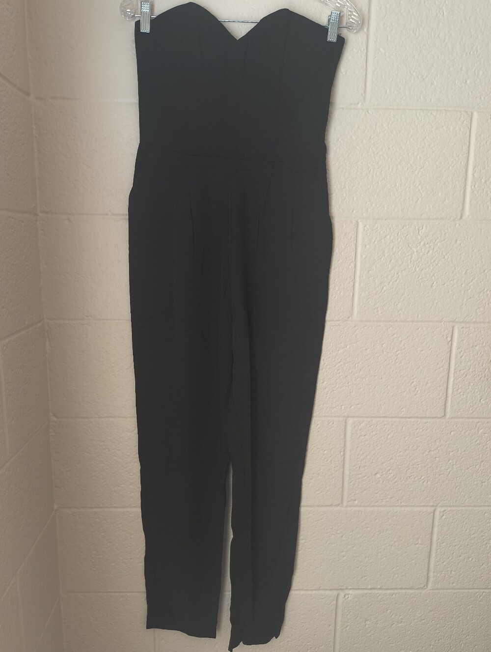H&M Strapless Black Sweetheart Jumpsuit